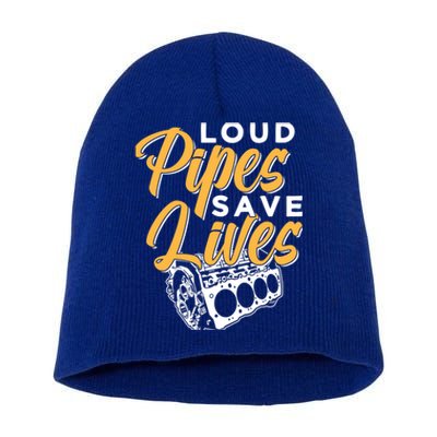 Loud Pipes Save Lives Mechanic Car Tools Garage Hobby Meaningful Gift Short Acrylic Beanie