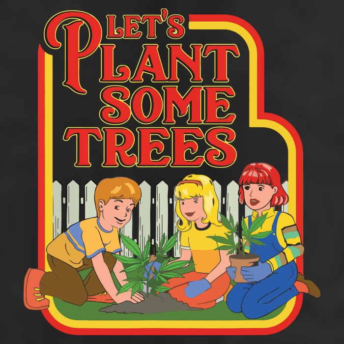 Let’s Plant Some Trees Cannabis Humor Marijuana Funny Weed Adult Drive Performance Visor