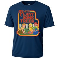 Let’s Plant Some Trees Cannabis Humor Marijuana Funny Weed Cooling Performance Crew T-Shirt