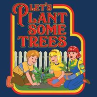 Let’s Plant Some Trees Cannabis Humor Marijuana Funny Weed Cooling Performance Crew T-Shirt