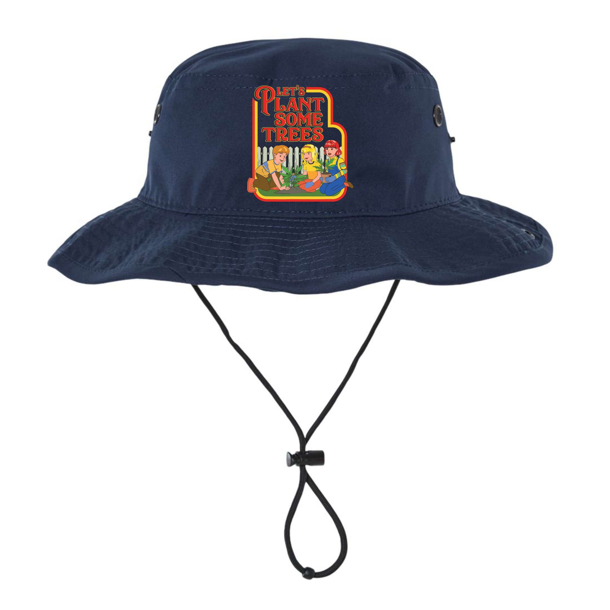 Let’s Plant Some Trees Cannabis Humor Marijuana Funny Weed Bucket Hat
