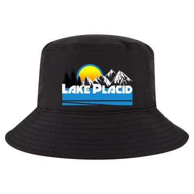 Lake Placid T Retro Style Lake Placid Ny Cool Comfort Performance Bucket Hat