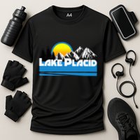 Lake Placid T Retro Style Lake Placid Ny Cooling Performance Crew T-Shirt