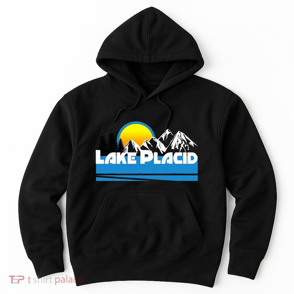 Lake Placid T Retro Style Lake Placid Ny Hoodie