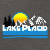 Lake Placid T Retro Style Lake Placid Ny Cotton Canvas Backpack