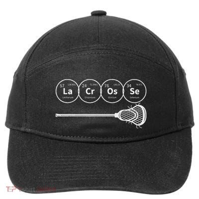 Lacrosse Periodic Table Of Elements Chemistry 7-Panel Snapback Hat