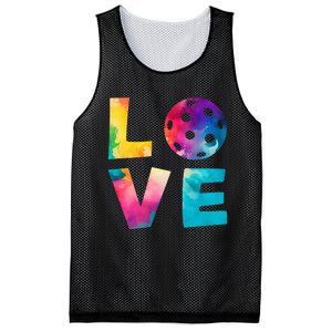 Love Pickleball Tie Dye For Man Woman Mesh Reversible Basketball Jersey Tank