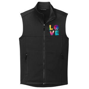 Love Pickleball Tie Dye For Man Woman Collective Smooth Fleece Vest