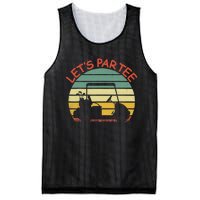 Let's Par Tee Golf Ball With Tee Pin Funny Golf Club Mesh Reversible Basketball Jersey Tank