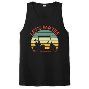 Let's Par Tee Golf Ball With Tee Pin Funny Golf Club PosiCharge Competitor Tank