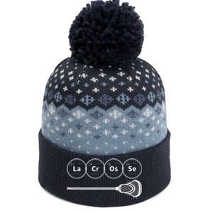 Lacrosse Periodic Table Of Elements Chemistry Gift The Baniff Cuffed Pom Beanie