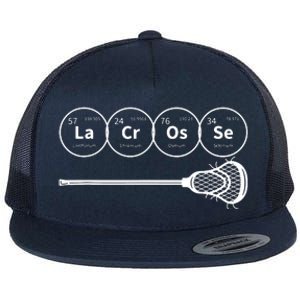 Lacrosse Periodic Table Of Elements Chemistry Gift Flat Bill Trucker Hat