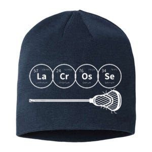 Lacrosse Periodic Table Of Elements Chemistry Gift Sustainable Beanie