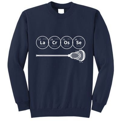 Lacrosse Periodic Table Of Elements Chemistry Gift Tall Sweatshirt