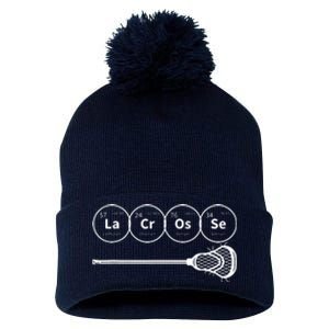 Lacrosse Periodic Table Of Elements Chemistry Gift Pom Pom 12in Knit Beanie