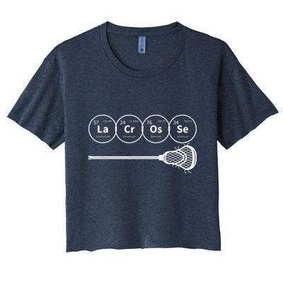 Lacrosse Periodic Table Of Elements Chemistry Gift Crop Top