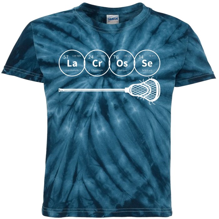 Lacrosse Periodic Table Of Elements Chemistry Gift Kids Tie-Dye T-Shirt