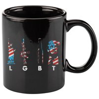 LGBT Pride Trump American Flag 4th Of July 11oz C Handle Ceramic Mug