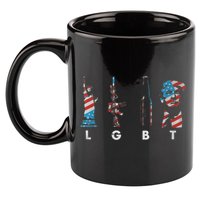 LGBT Pride Trump American Flag 4th Of July 11oz C Handle Ceramic Mug