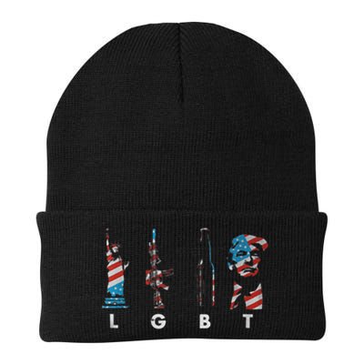 LGBT Pride Trump American Flag 4th Of July Beanie