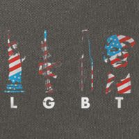LGBT Pride Trump American Flag 4th Of July Cotton Canvas Backpack