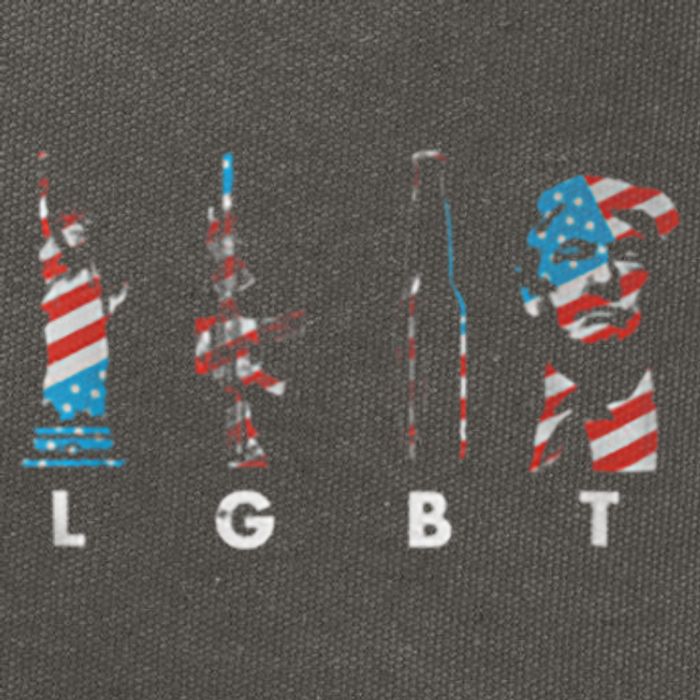 LGBT Pride Trump American Flag 4th Of July Cotton Canvas Backpack