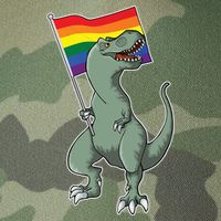 LGBT Pride TRex Dinosaur Legacy Tie Dye Trucker Hat