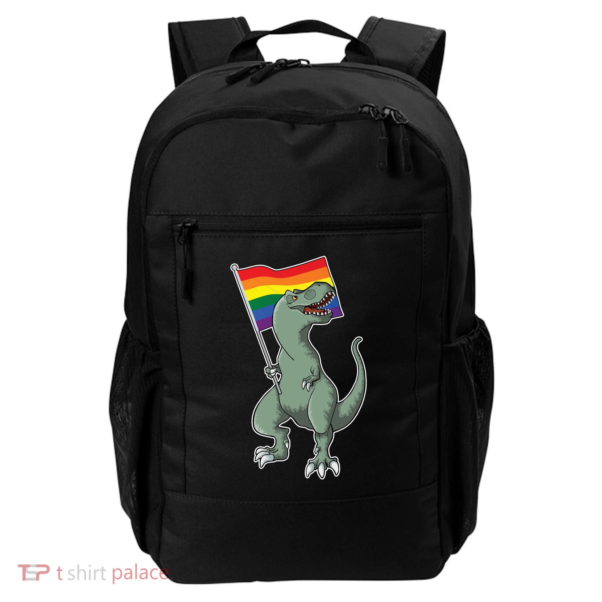 LGBT Pride TRex Dinosaur Daily Commute Backpack
