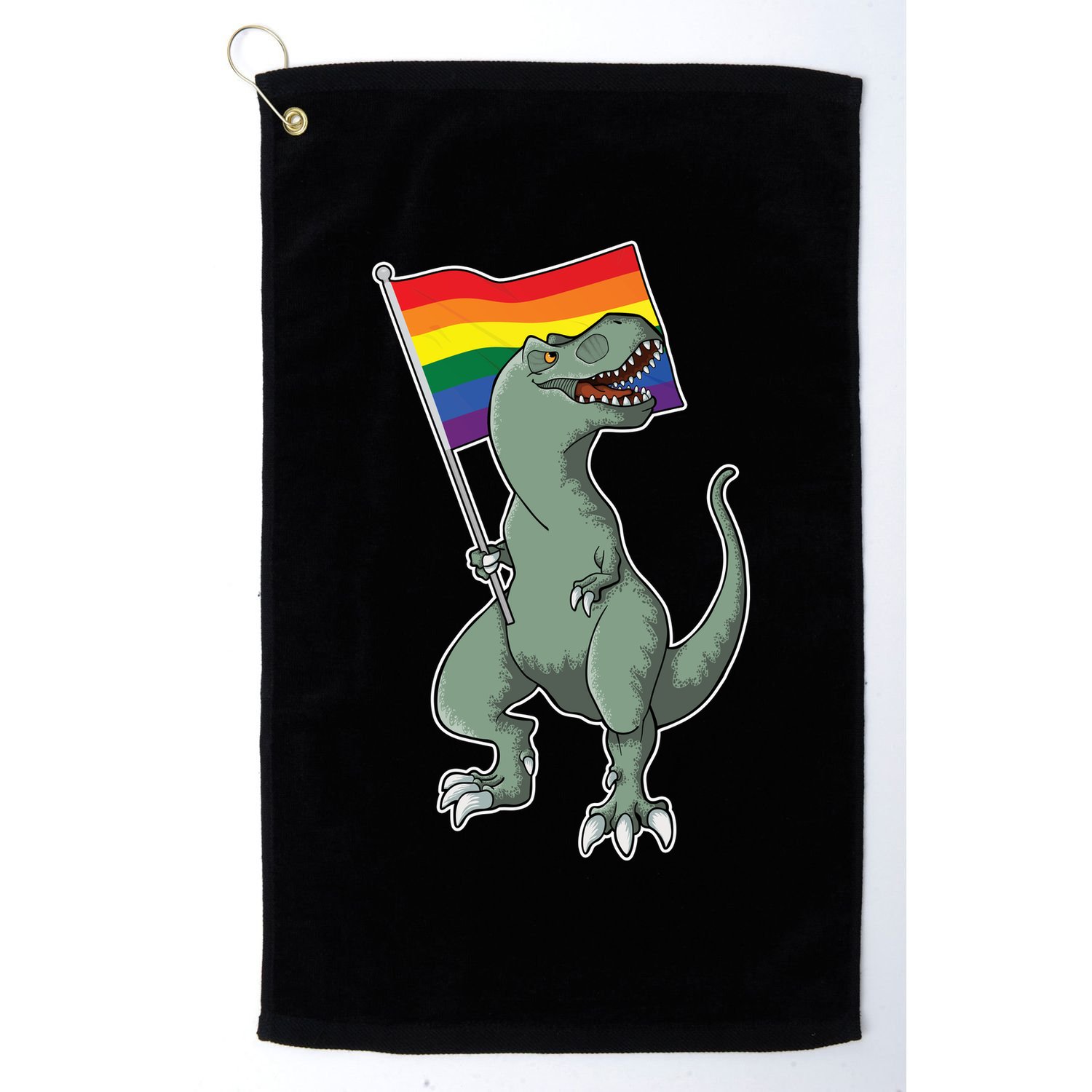 LGBT Pride TRex Dinosaur Golf Towel