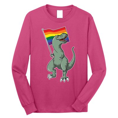 LGBT Pride TRex Dinosaur Long Sleeve Shirt