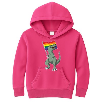 LGBT Pride TRex Dinosaur Kids Hoodie