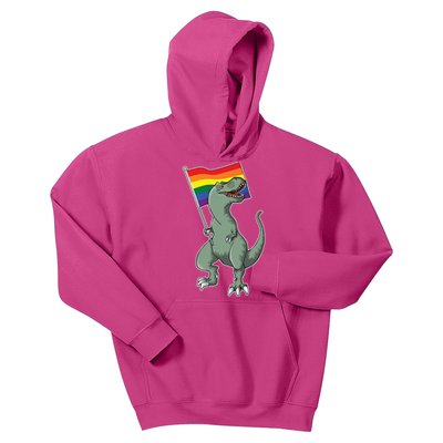 LGBT Pride TRex Dinosaur Kids Hoodie