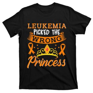 Leukemia Picked The Wrong Princess Cancer Awareness T-Shirt