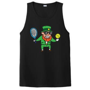 Leprechaun Playing Tennis St Patricks Day Gift PosiCharge Competitor Tank