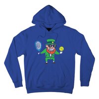 Leprechaun Playing Tennis St Patricks Day Gift Hoodie