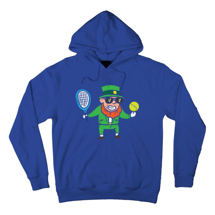 Leprechaun Playing Tennis St Patricks Day Gift Hoodie