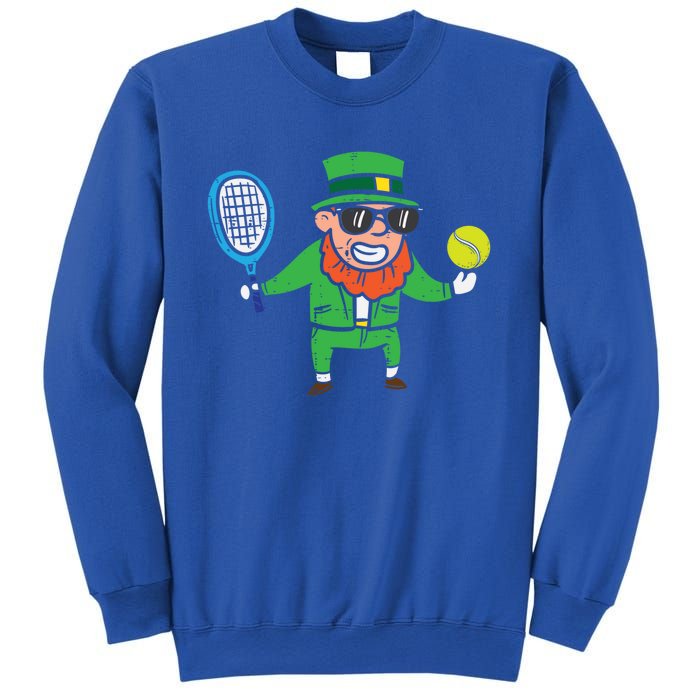 Leprechaun Playing Tennis St Patricks Day Gift Sweatshirt