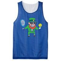 Leprechaun Playing Tennis St Patricks Day Gift Mesh Reversible Basketball Jersey Tank