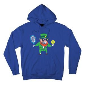 Leprechaun Playing Tennis St Patricks Day Gift Tall Hoodie