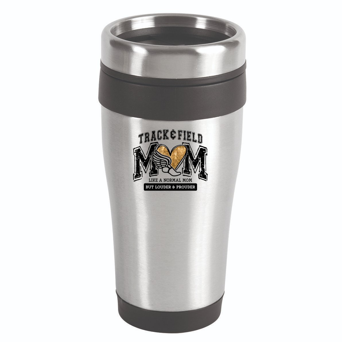 Loud Proud Track Mom Runner Track And Field Mama 16oz Travel Tumbler