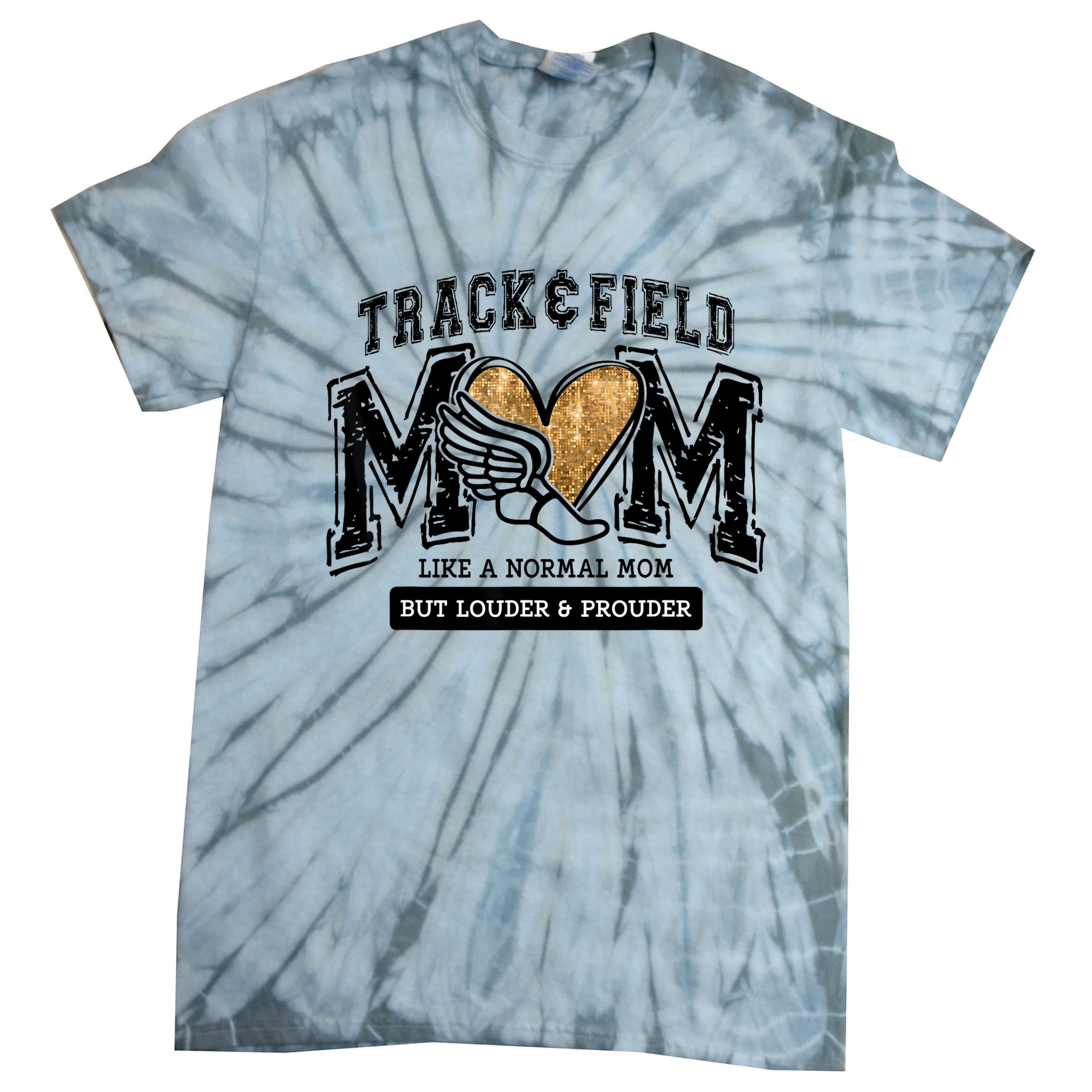 Loud Proud Track Mom Runner Track And Field Mama Tie-Dye T-Shirt