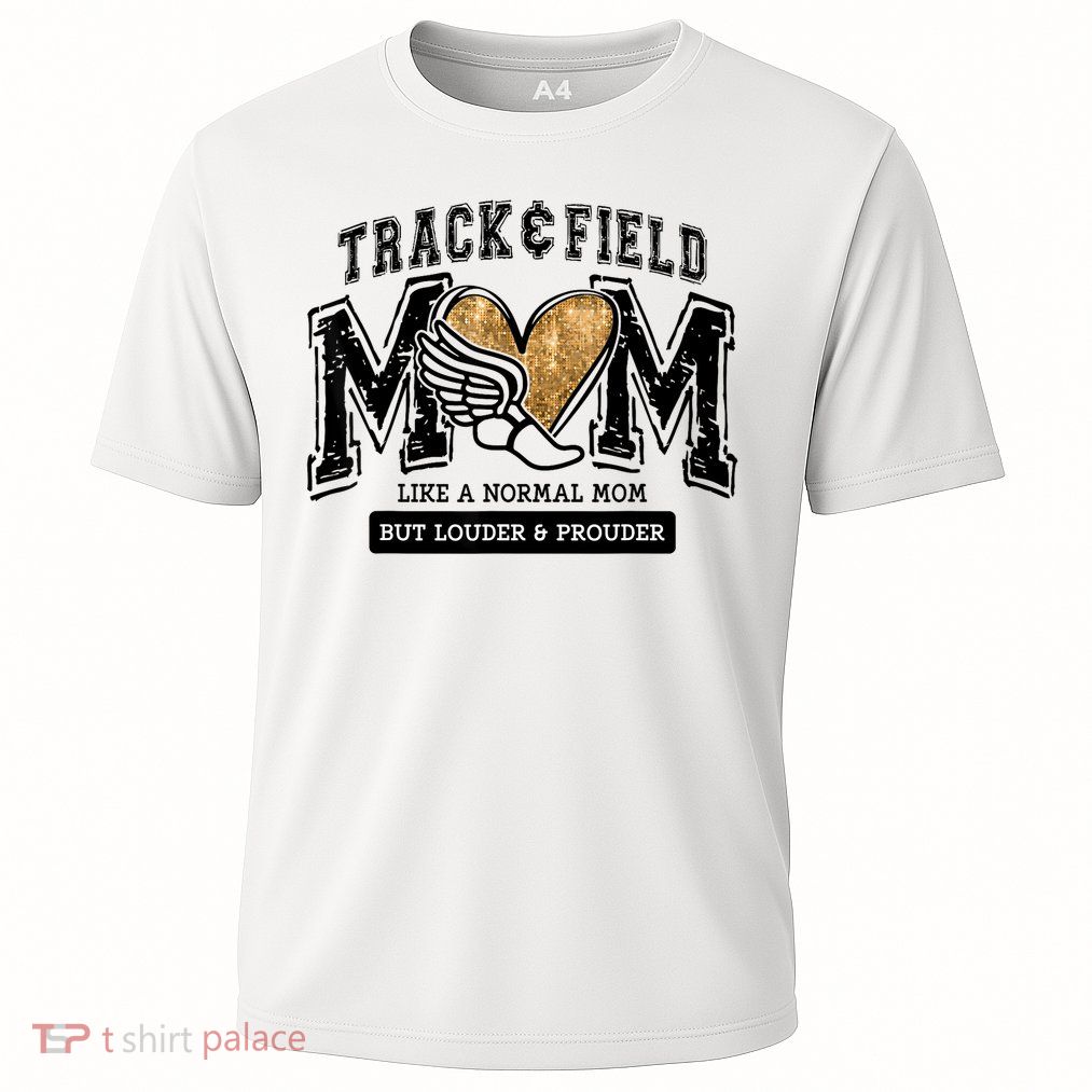 Loud Proud Track Mom Runner Track And Field Mama Performance Shirt