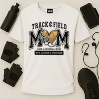 Loud Proud Track Mom Runner Track And Field Mama Cooling Performance Crew T-Shirt