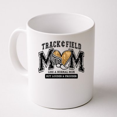 Loud Proud Track Mom Runner Track And Field Mama Mug