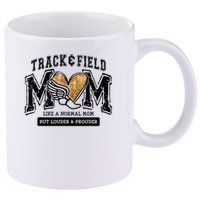 Loud Proud Track Mom Runner Track And Field Mama 11oz C Handle Ceramic Mug