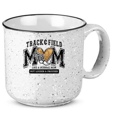 Loud Proud Track Mom Runner Track And Field Mama 15oz Campfire Ceramic Mug