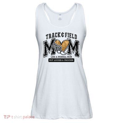 Loud Proud Track Mom Runner Track And Field Mama Ladies Essential Flowy Tank
