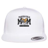 Loud Proud Track Mom Runner Track And Field Mama Flat Bill Trucker Hat