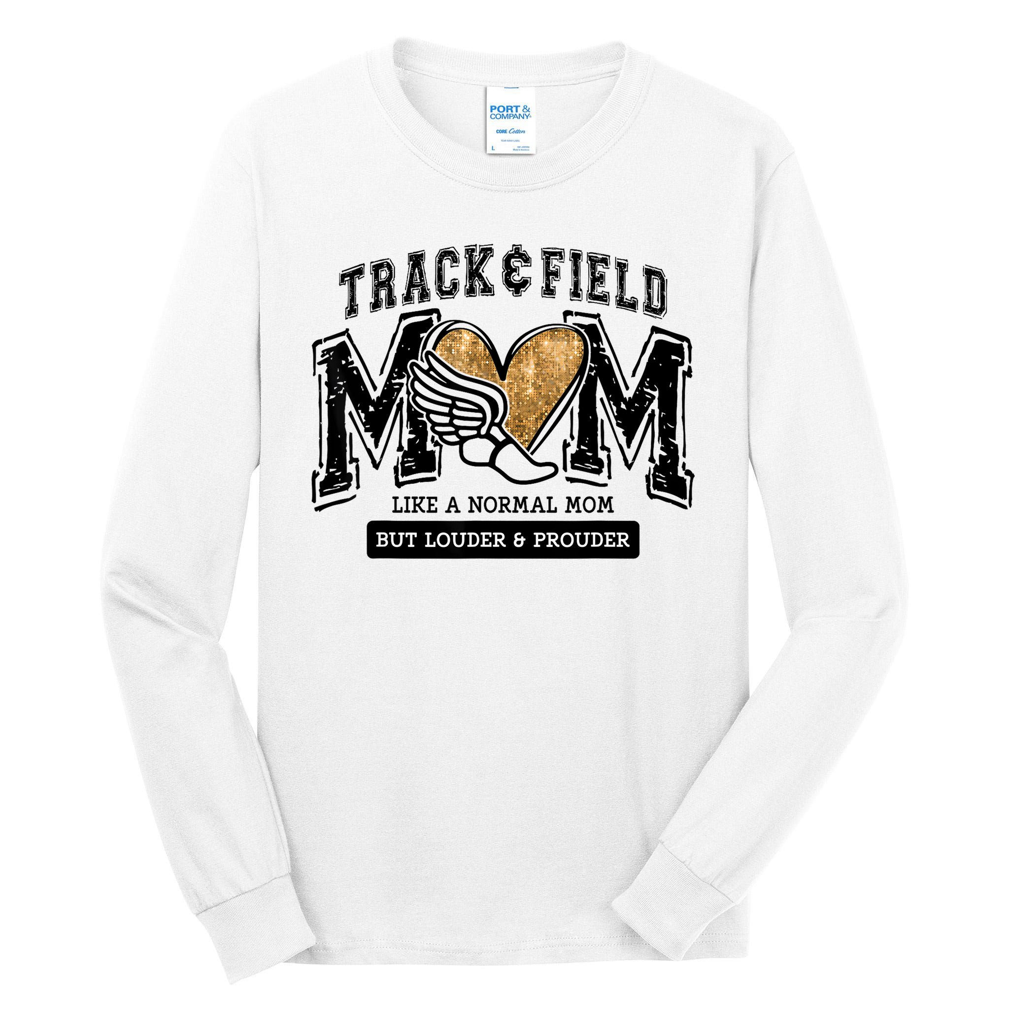 Loud Proud Track Mom Runner Track And Field Mama Tall Long Sleeve T-Shirt