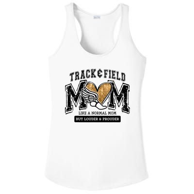 Loud Proud Track Mom Runner Track And Field Mama Ladies PosiCharge Competitor Racerback Tank